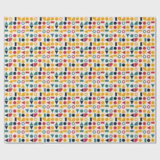 Bauhaus geometriska former sömlöst mönster presentpapper