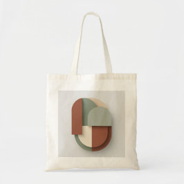 Bauhaus geometriska former | Terrakotta & Sage-han Tygkasse