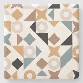 Bauhaus Geometriska Kalkstensundersatser Stenunderlägg