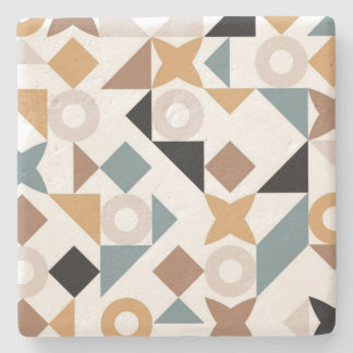Bauhaus Geometriska Kalkstensundersatser Stenunderlägg