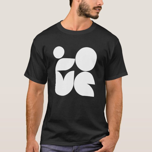 Bauhaus German school love design T Shirt (Framsida)