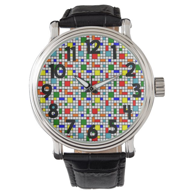 Bauhaus Grid Armbandsur (Framsida)