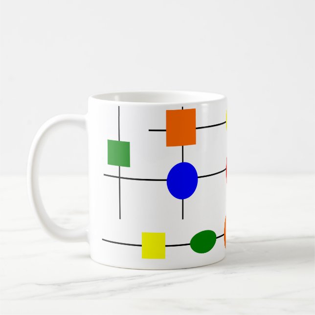 Bauhaus Grid Coffee Mugg (Vänster)