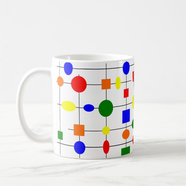 Bauhaus Grid Kaffemugg (Vänster)