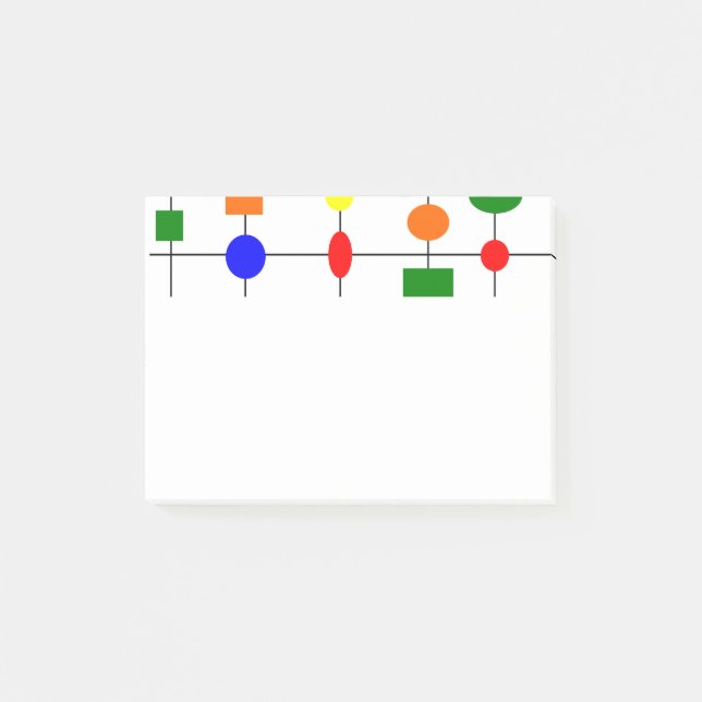 Bauhaus Grid Post-it Block (Framsida)