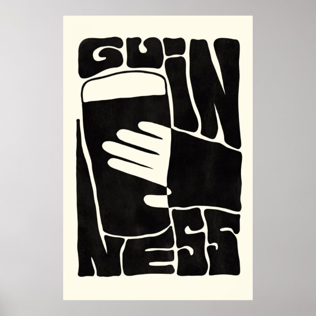 Bauhaus Guinness Poster (Framsidan)