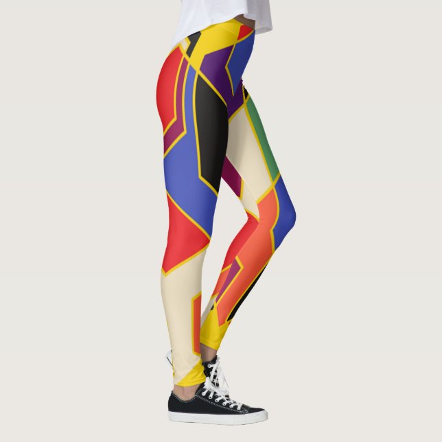 Bauhaus Hexagons Leggings (Höger)