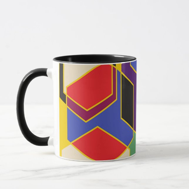 Bauhaus Hexagons Mugg (Vänster)