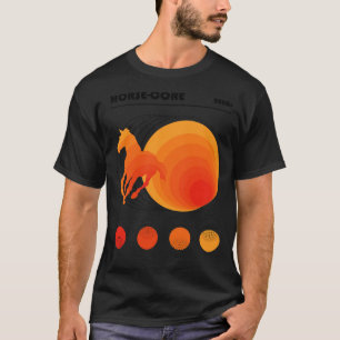 Bauhaus Horse Core Orange T Shirt