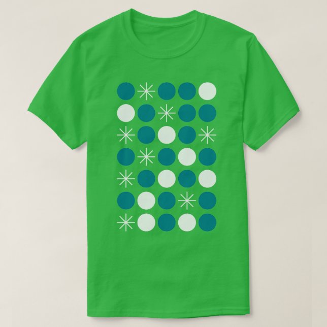Bauhaus Inspired Abstrakt Snö Mönster T Shirt (Design framsida)
