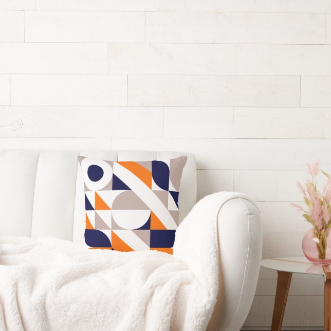 Bauhaus Inspired Geometric Mönster Dekorativ kudde (Soffa)