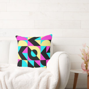 Bauhaus Inspired Geometric Mönster Kudde