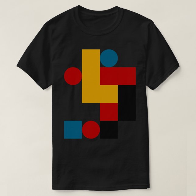 Bauhaus Inspired Mönster 2 T Shirt (Design framsida)