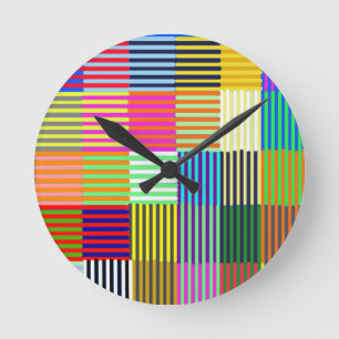 Bauhaus Inspired Optics Rund Klocka