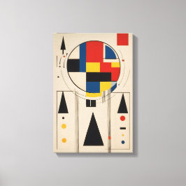 Bauhaus-inspirerad Geometric Minimalist Art Canvastryck