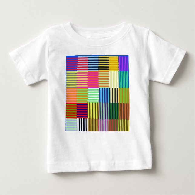 Bauhaus-inspirerad optik t shirt (Framsida)