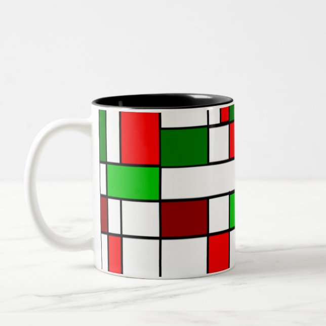 Bauhaus jul Två-Tonad mugg (Vänster)