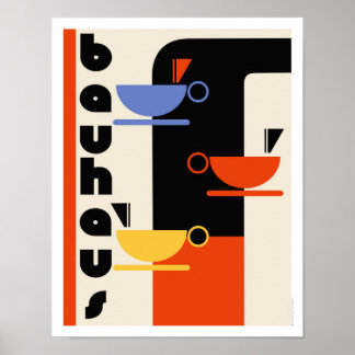 Bauhaus kökskonst poster