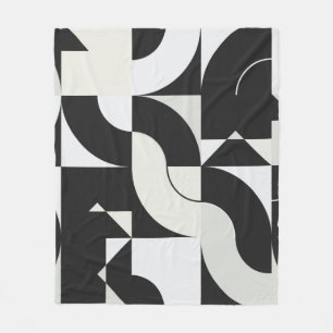 Bauhaus-kompositionsgrafik gjord med abstrakt ele fleecefilt