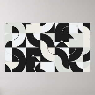 Bauhaus-kompositionsgrafik gjord med abstrakt ele poster