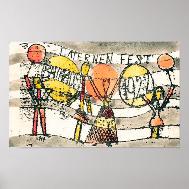 Bauhaus Lantern Festival | Paul Klee | Poster (Framsidan)