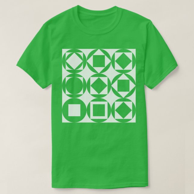 Bauhaus Linjer Squares T Shirt (Design framsida)