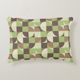 Bauhaus Mid Century Modern Löv och Träd Retro Prydnadskudde