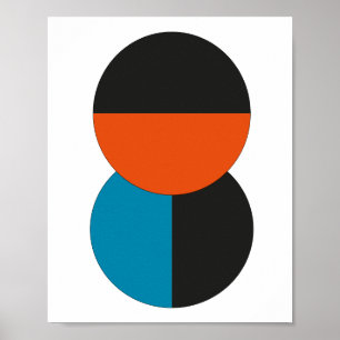 Bauhaus Minimal Vintage 20-tals Geometrisk Bauhaus Poster