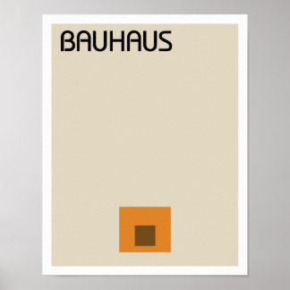 Bauhaus Minimalist II Poster