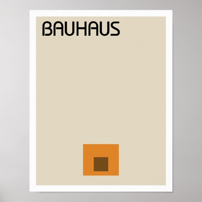 Bauhaus Minimalist II Poster (Framsidan)