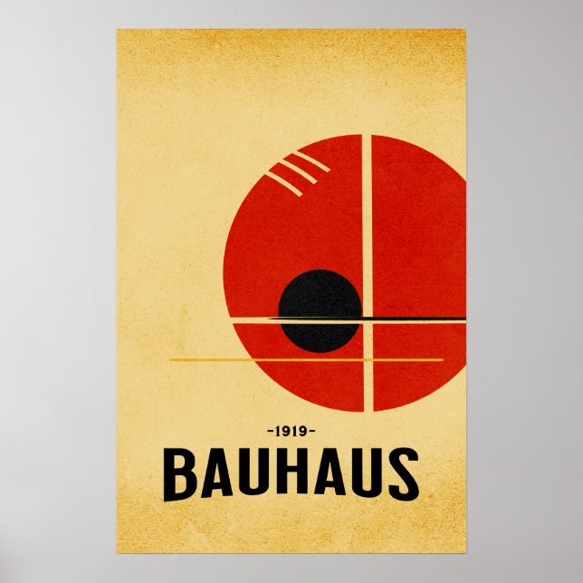 Bauhaus Modern Affisch  (Framsidan)