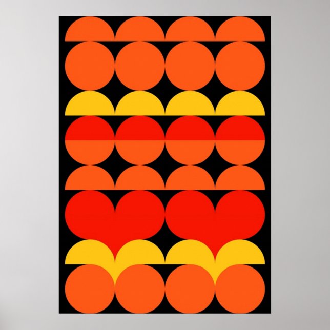 bauhaus, modern, minimal, geometrisk, abstrakt, poster (Framsidan)