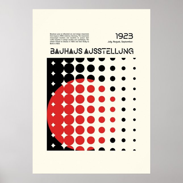 bauhaus, modern, minimal, geometrisk, abstrakt, poster (Framsidan)