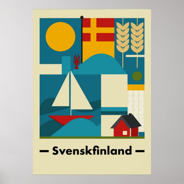 bauhaus, modern, minimal, geometrisk, abstrakt, poster (Framsidan)