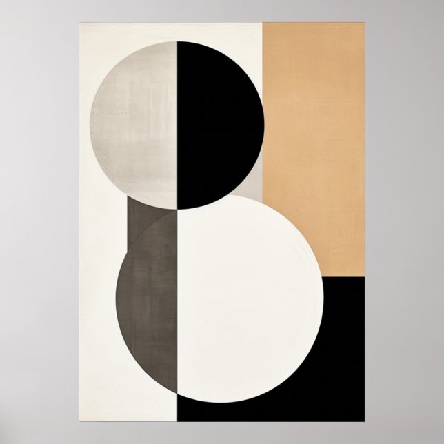 bauhaus, modern, minimal, geometrisk, abstrakt, poster (Framsidan)