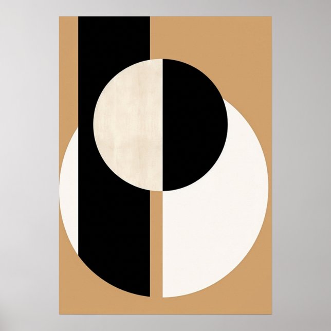 bauhaus, modern, minimal, geometrisk, abstrakt, poster (Framsidan)