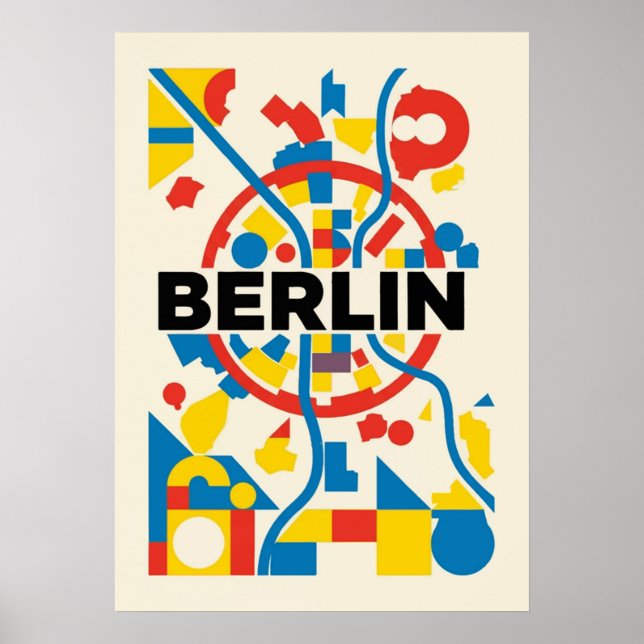 bauhaus, modern, minimal, geometrisk, abstrakt, poster (Framsidan)