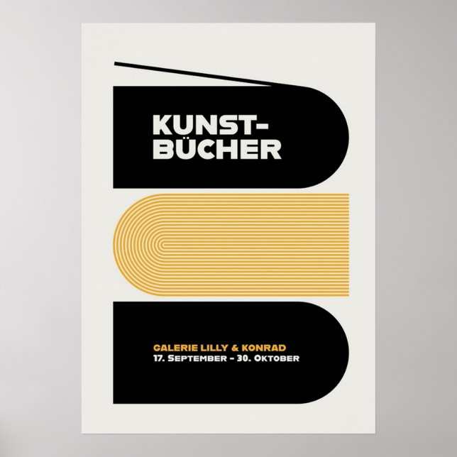bauhaus, modern, minimal, geometrisk, abstrakt, poster (Framsidan)