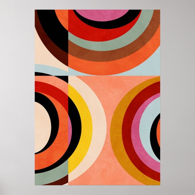 bauhaus, modern, minimal, geometrisk, abstrakt, poster (Framsidan)