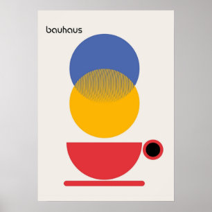 bauhaus, modern, minimal, geometrisk, abstrakt, poster