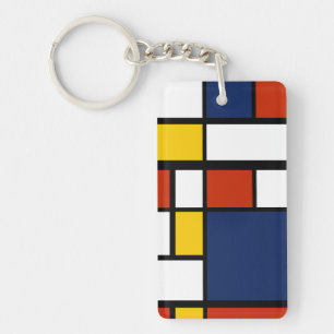 bauhaus mönster abstrakt geometrisk konstmålning m