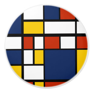 bauhaus mönster abstrakt geometrisk konstmålning m knopp
