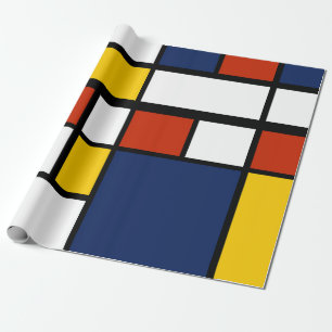 bauhaus mönster abstrakt geometrisk konstmålning m presentpapper