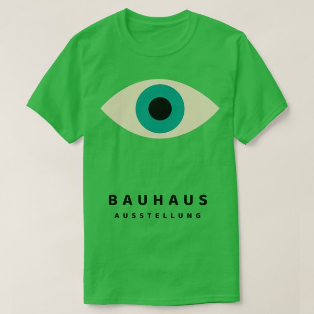 Bauhaus Öga i Turkvoise T Shirt (Design framsida)