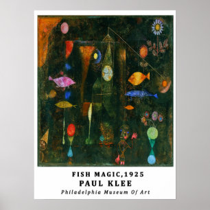 Bauhaus Paul Klee Fish Magic Museum Exhibition Poster