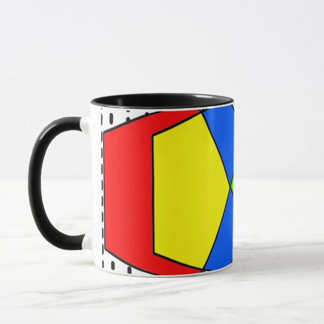 Bauhaus Pentagons Mugg (Vänster)