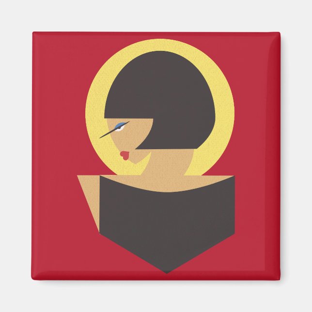 Bauhaus porträtt magnet (Framsidan)