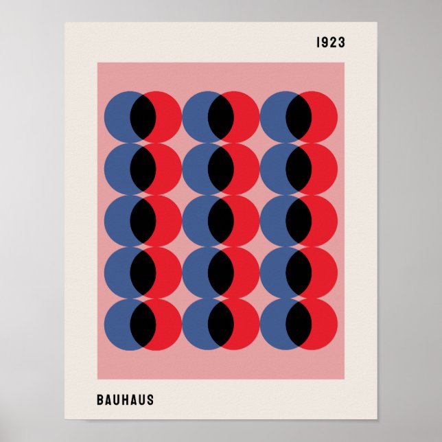 Bauhaus Poster, Bauhaus Circles B34 Poster (Framsidan)