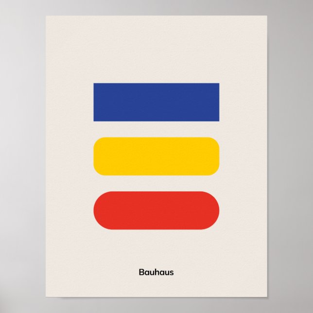 Bauhaus Poster, Bauhaus Exhibition Poster B3 (Framsidan)