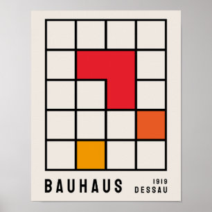 Bauhaus Poster, Bauhaus Exhibition Skriv ut B16 Poster